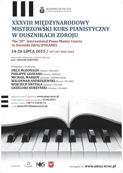 Midzynarodowy Mistrzowski Kurs Pianistyczny w Dusznikach-Zdroju