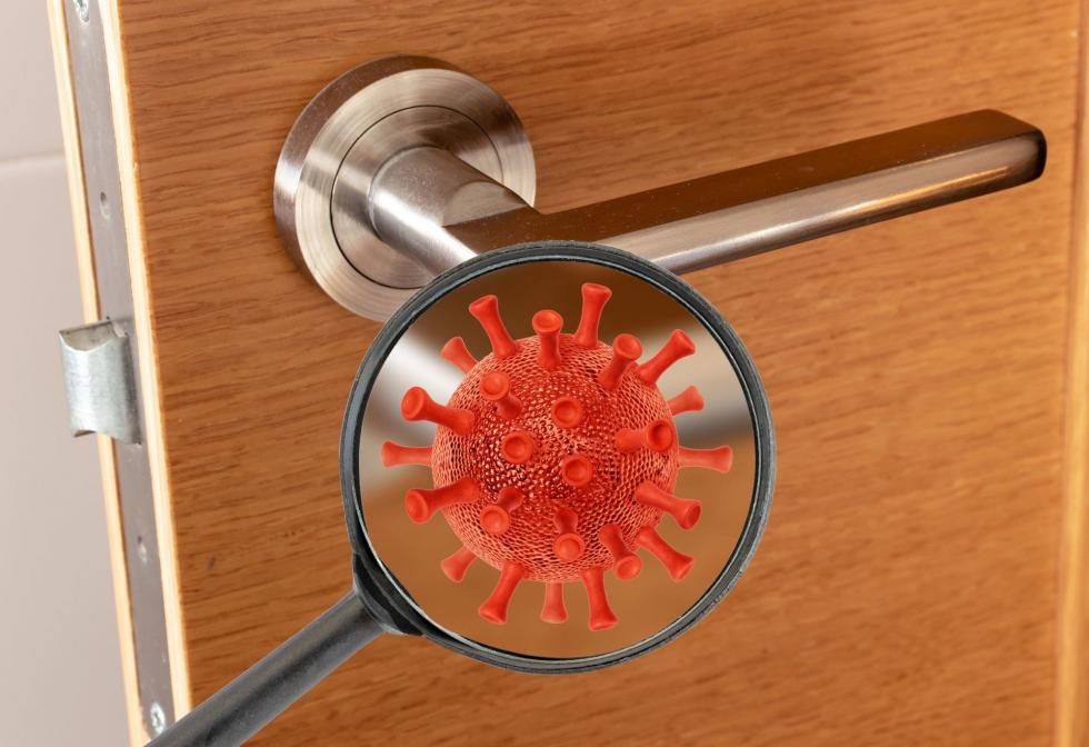 Wirus SARS-CoV-2 badany na klamce nie by zaraliwy